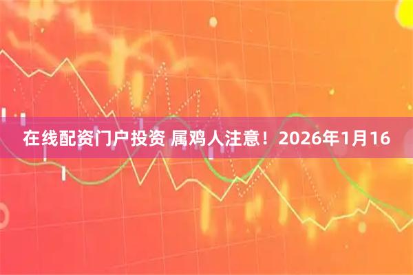 在线配资门户投资 属鸡人注意！2026年1月16
